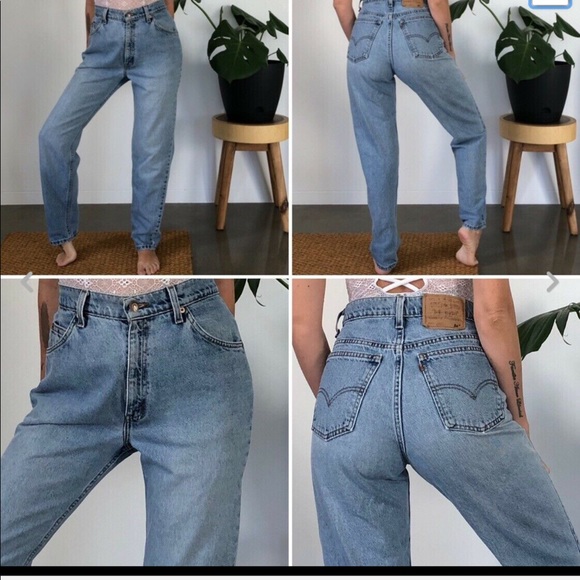 Levi's Denim - Vintage Levi’s 921 high rise slim orange tab jeans